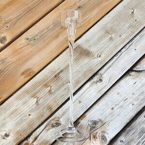 ELEGANT Tall Stem Tealight Holders GLASS Free Standing